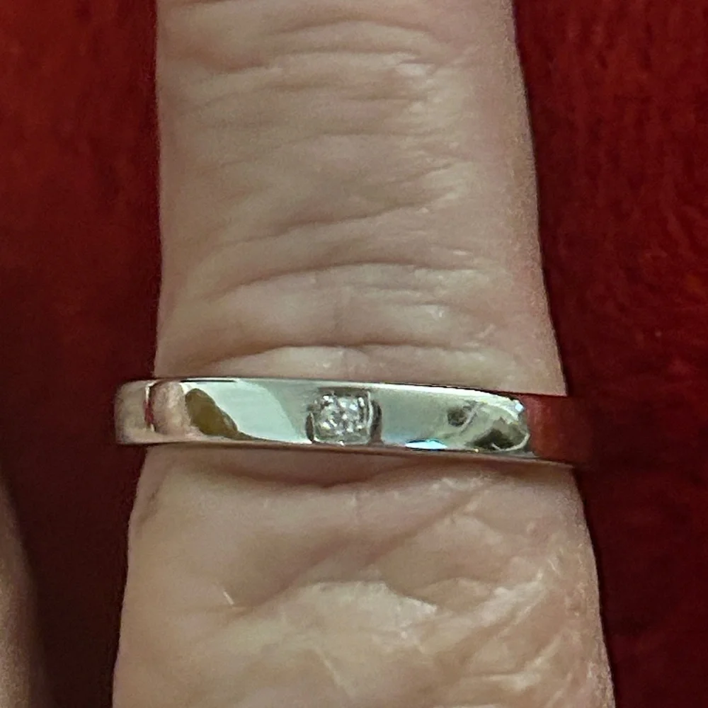 Luxury Moissanite Diamond silver adjustable‎ ring